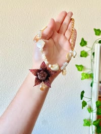 Image 1 of 🐆⭐️Starfish Flower Pearl Necklace⭐️🐆 limited edition*