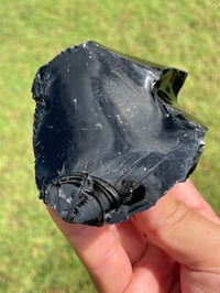 Image 10 of Raw Black Obsidian Chunk #1813