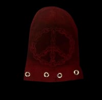 Image 2 of “Chained Peace” grommet beanie