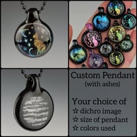 Image 2 of ONLY 9 SPOTS LEFT!<br/>Data Fundraiser Giveaway: Custom Memorial Dichro Pendant