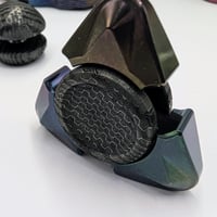 Image 6 of Preorder Custom Size Dish/5Slope Button in Reptilian Dama Blacken Finish