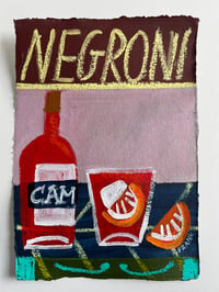 Negroni on lilac and navy