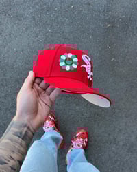 Image 3 of RED HOLIDAY CHICAGO WHITE SOX  CUSTOM FITTED CAP