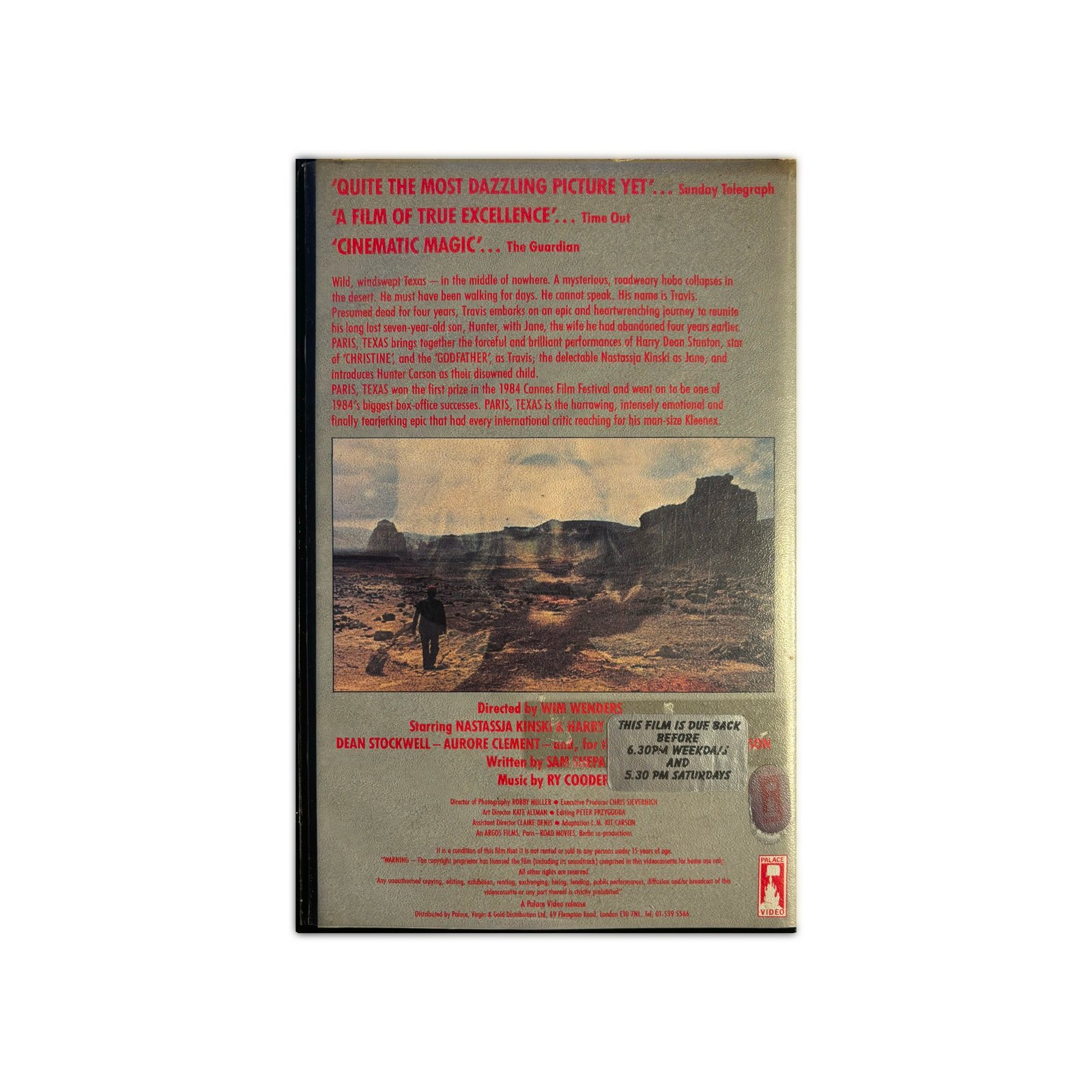 Paris, Texas (Pre-Cert) VHS | Wolf Tapes