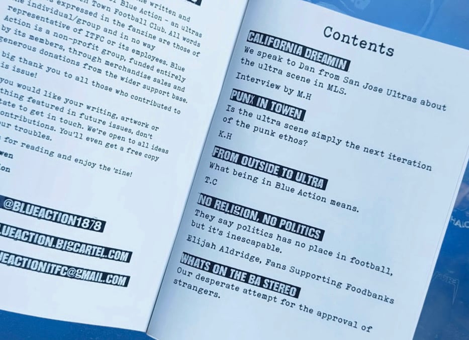 OUT IN AMSTERDAM, THE BLUE ACTION FANZINE [ISSUE 11]
