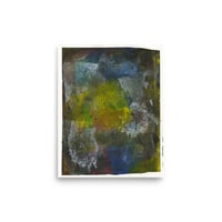 Abstract No 1 - Palette Knife Painting - Acrylic on Paper - 8x10 print