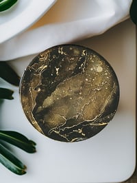Image 4 of Set of 4 Epoxy Resin Art Coasters 'The Tiger Eye'