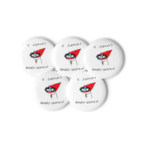 Image 4 of Set of pin buttons ANGRY LADIES