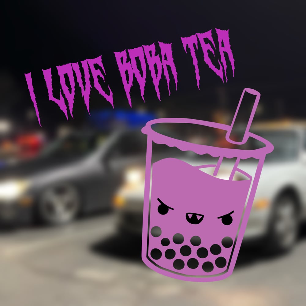 Image of I love boba tea decal pack