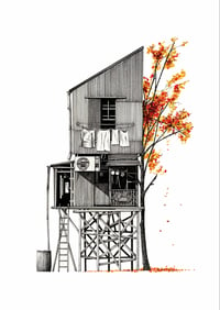 The Tokyo House- Autumn Laundry print.