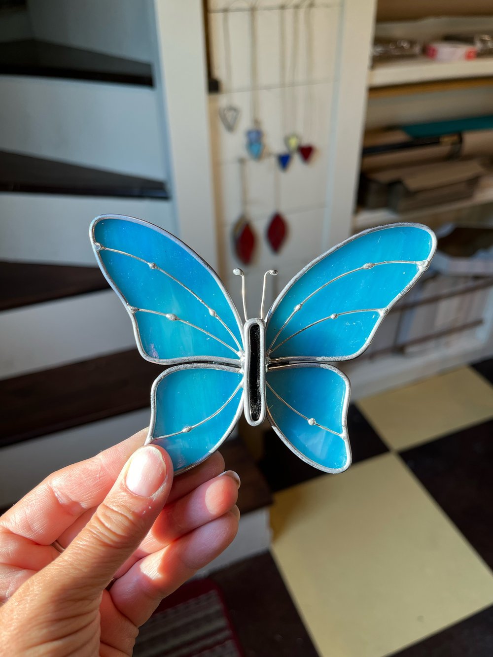 Image of Skinny Classic Butterfly - stained glass