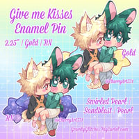 Image 1 of [PRE-ORDER] Give me Kisses Enamel Pin