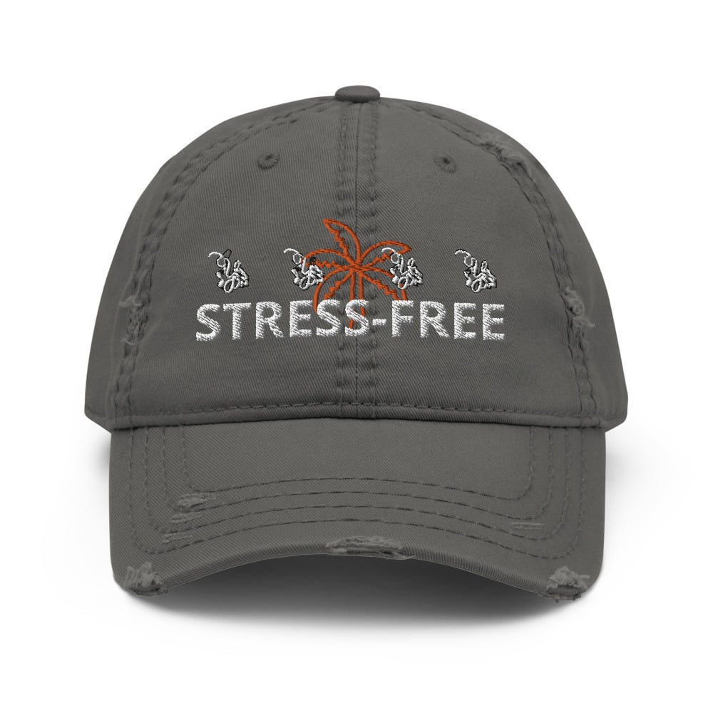 Image of YStress Exclusive Distressed Stress-Free Hat (Reg Orange)