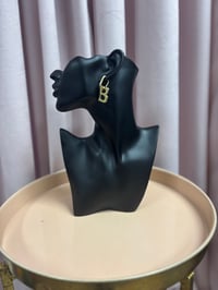 Image 1 of B earrings Balenciaga inspired 