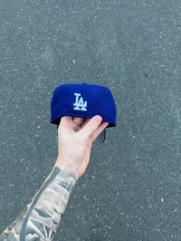 Image 5 of ROYAL BLUE SCRIPT LOS ANGELES CUSTOM FITTED CAP
