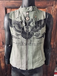 Image 1 of Ladies Upcycled Army Vest 