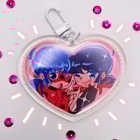 Image 1 of Heart Shaped Daring Duo Charms