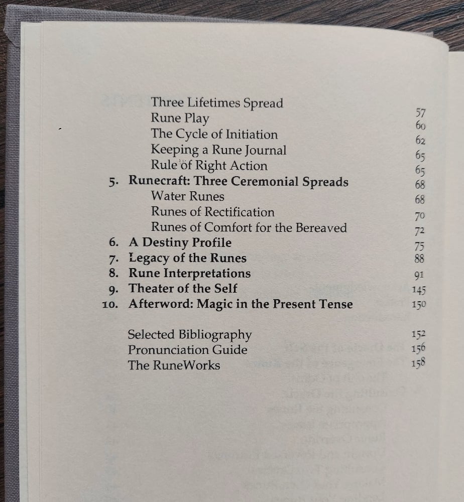 The Book of Runes, by Ralph H. Blum – 10th Anniversary Edition (book and stone rune set)