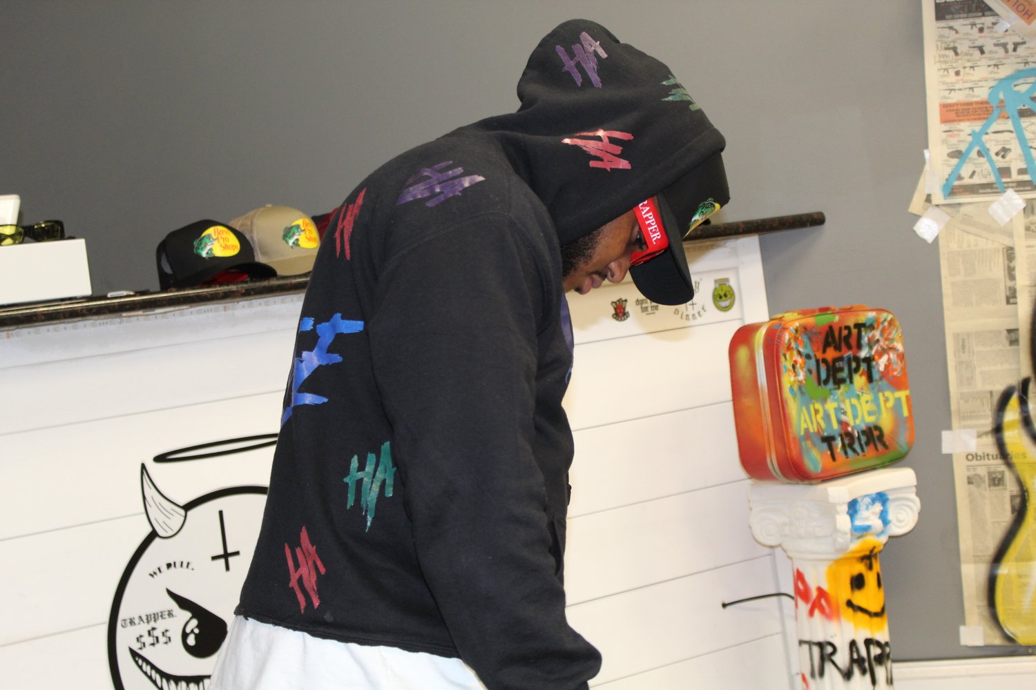 Image of Certified Friends Ha Ha Hoodie (BLACK)