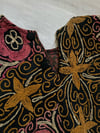 antique turkish wool cape crewel work embroidery 