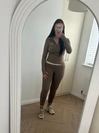 Image 1 of Alo yoga jacket / leggings gym set 