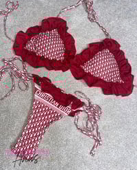Burgundy D Ruffle 