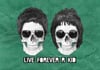 Oasis Skulls - Live Forever Green