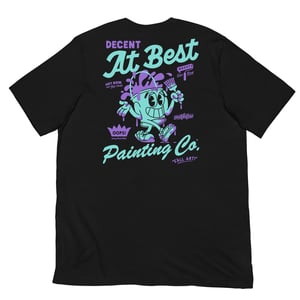 "D.A.B. Painting Co." Unisex t-shirt (Black/Teal/Purple)