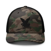 Image 5 of DIVINELY PROTECTED Camouflage trucker hat