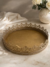 Ornate Gold Filigree Tray