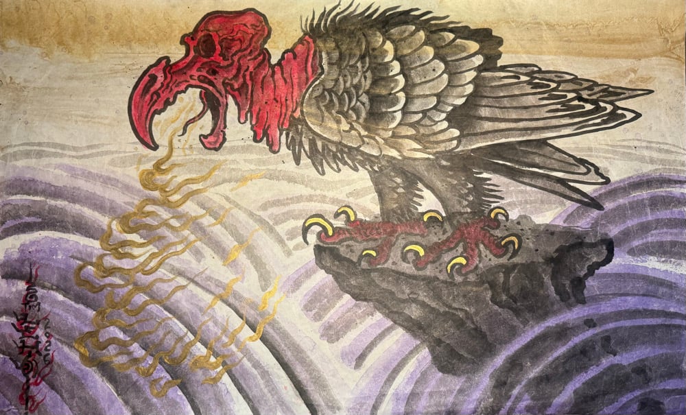 Image of Tim Lehi “Rotten Vulture” Original Art