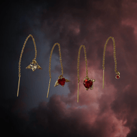 Image 1 of -;- single gold ear threader -;-