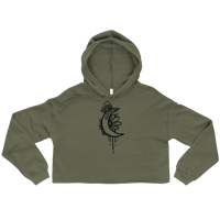 Image 3 of Goddess Crescent Moon Crop Hoodie