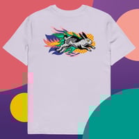 Image 1 of White Rabbit Back print Unisex organic cotton t-shirt