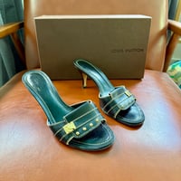 Image 2 of Louis Vuitton Studded Leather Shoes 38.5/8.5