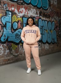 Image 2 of Yezikan Peach Fuzz Grande Arch Logo Hoodie Sweatsuit