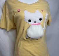 Image 4 of  Fluffy Kitty shirt =0•0=💛 (M)