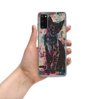 Image 14 of Colorful Watercolor Black Cat Painting Clear Case for Samsung®