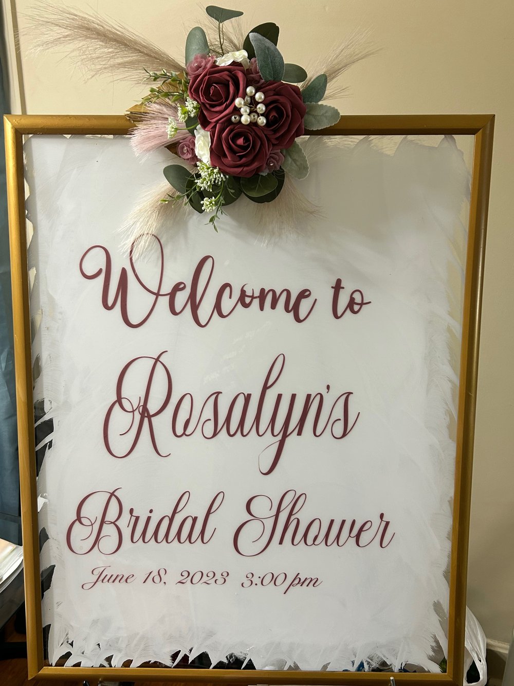 Image of Small, Medium & Large Welcome Sign w/floral