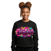  Graffiti Name sweatshirt (custom name )