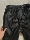 early 1970s black metallic western trousers