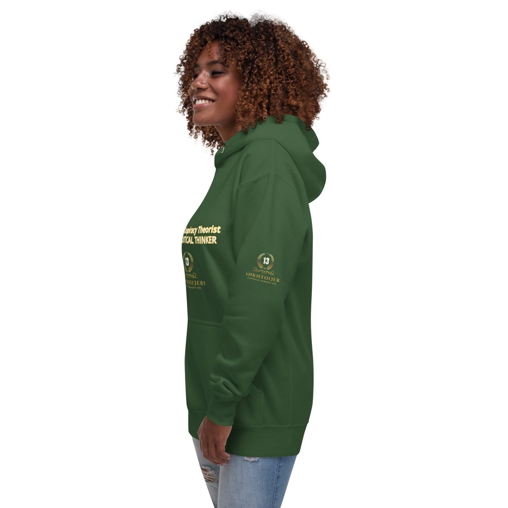 Image of Conspiracy Theorist Critical Thinker Unisex Hoodie