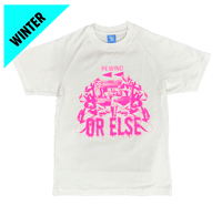Image 1 of BE KIND REWIND OR ELSE TEE - WHITE