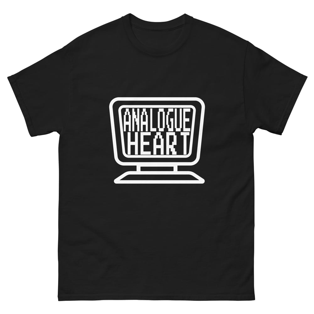 Image of Analogue Heart Logo Tee (White on Black)