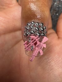 Image 5 of I’m  about that life short square gel press on Nails  