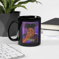 Image 1 of Release and Peace Black Glossy Mug