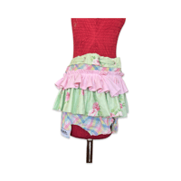 Image 3 of Pastel Ruffle Patchwork Mini Skirt