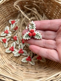 Image 4 of Holly decorations set of 2