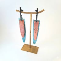 Image 4 of ​Pendientes largos patinados Hope 