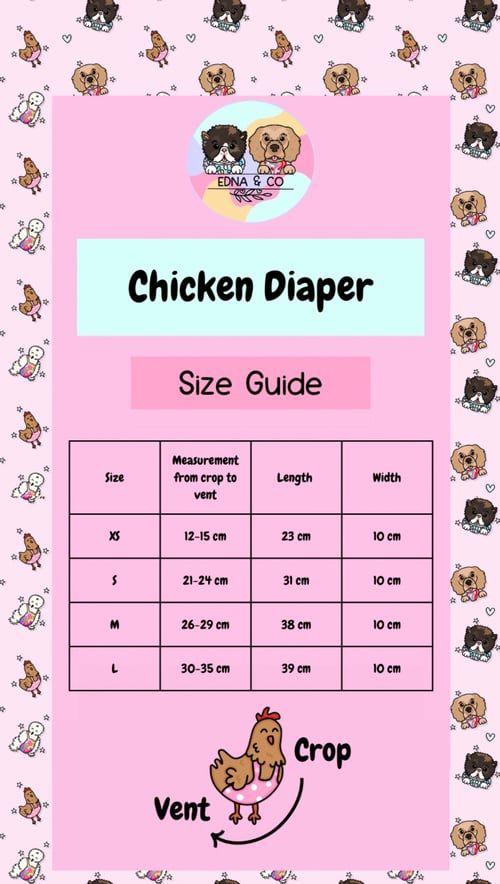 Image of Pink Polka - Chicken Diaper